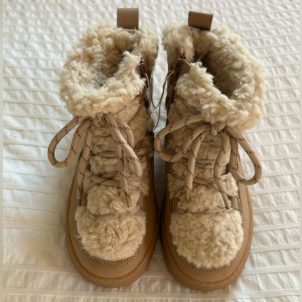 Zara Kids Faux Fur Boots